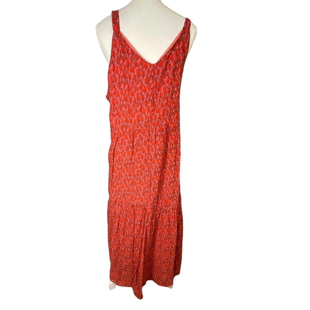 Joie Red Printed Midi Dress - Picture 3 of 8